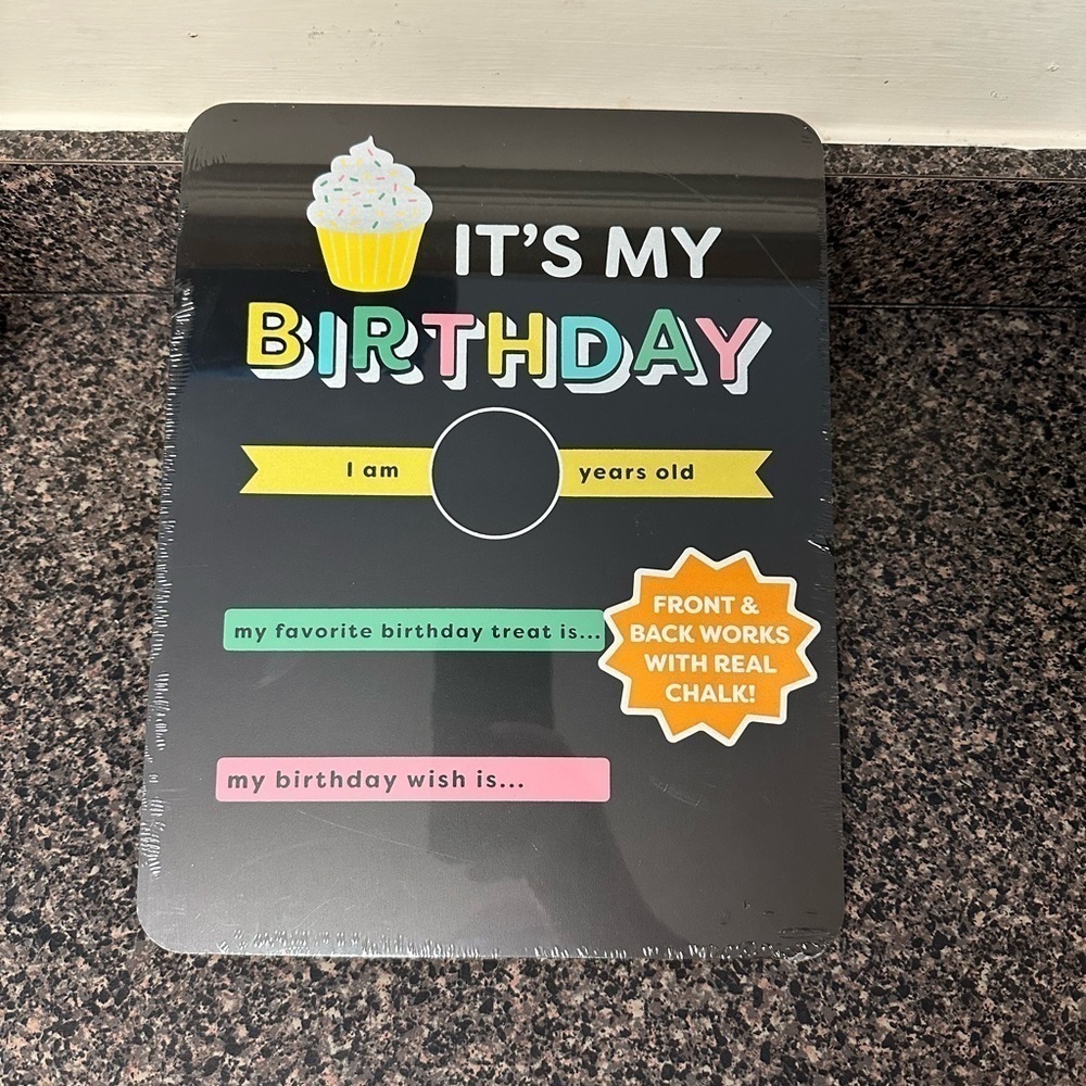 Chalk Board “It’s my Birthday”